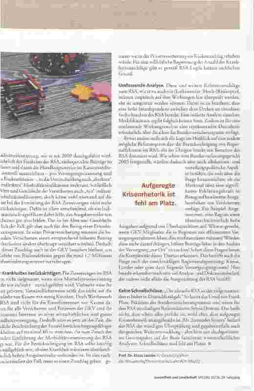 Vorschauseite 3: Ausbau statt Abbau