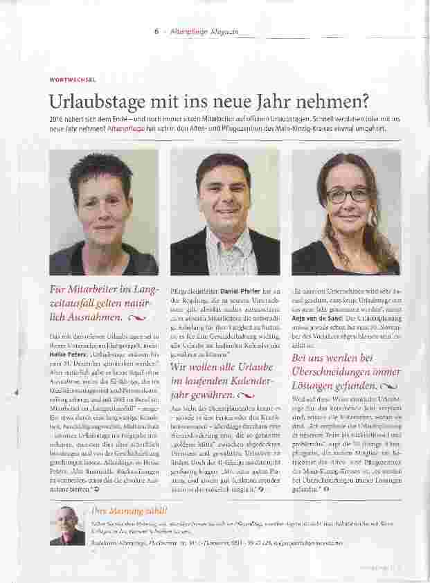 Vorschauseite 1: Urlaubstage mit ins neue Jahr nehmen?