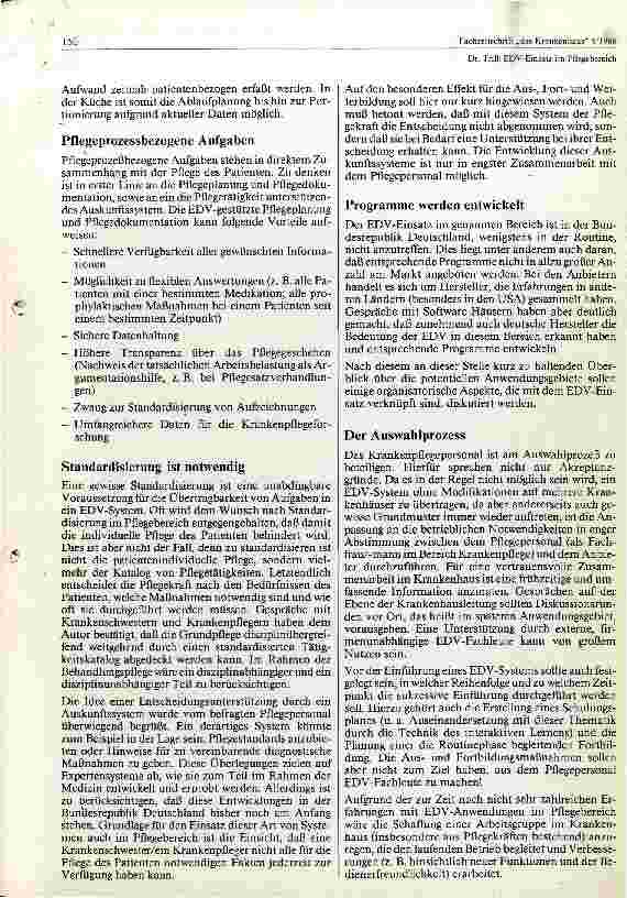 Vorschauseite 4: EDV - Einsatz im Pflegebereich