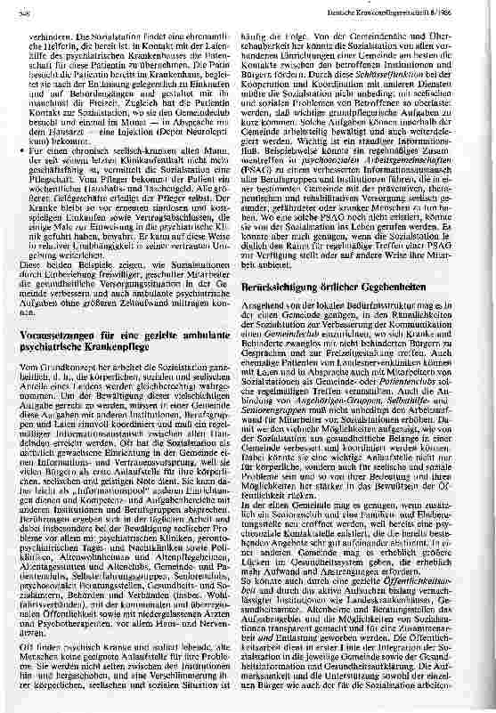 Vorschauseite 3: Sozialstationen und ambulante psychiatrische Krankenpflege