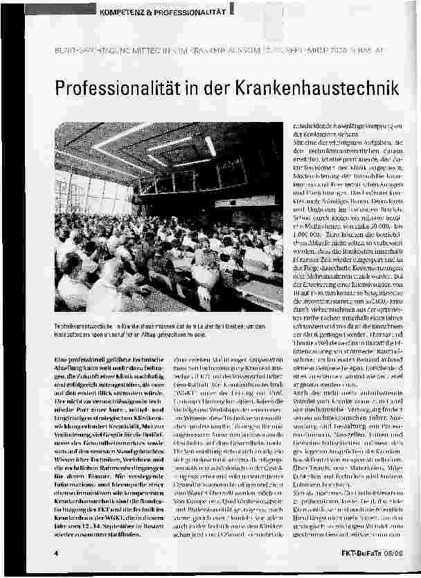 Vorschauseite 1: Professionalität in der Krankenhaustechnik