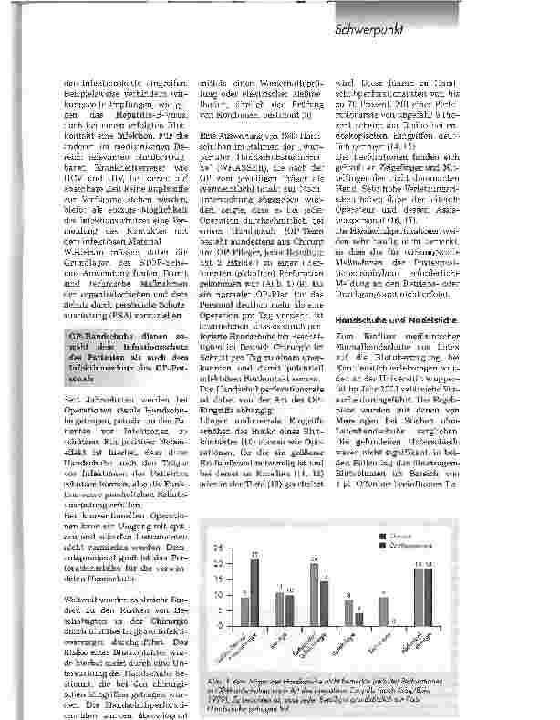 Vorschauseite 2: Arbeitssicherheit im OP -Nadelstichverletzungen sind vermeidbar