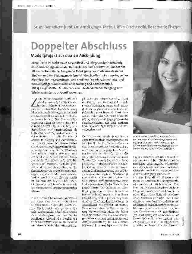 Vorschauseite 1: Doppelter Abschluss - Modellprojekt zur dualen Ausbildung