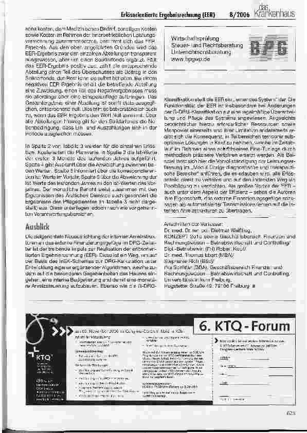 Vorschauseite 5: Die erlösorientierte Ergebnisrechnung (EER)