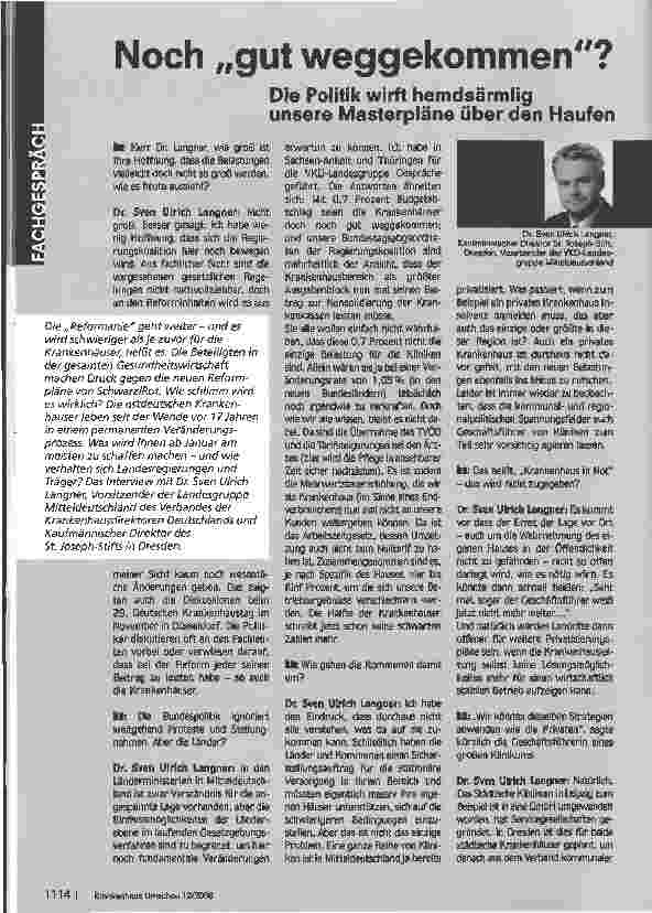 Vorschauseite 1: Noch gut weggekommen?