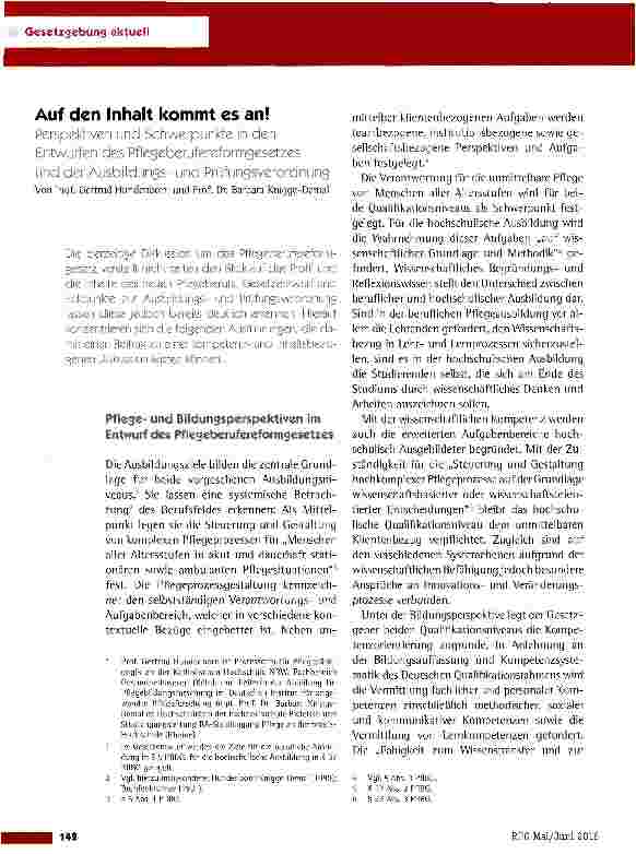 Vorschauseite 1: Auf den Inhalt kommt es an!