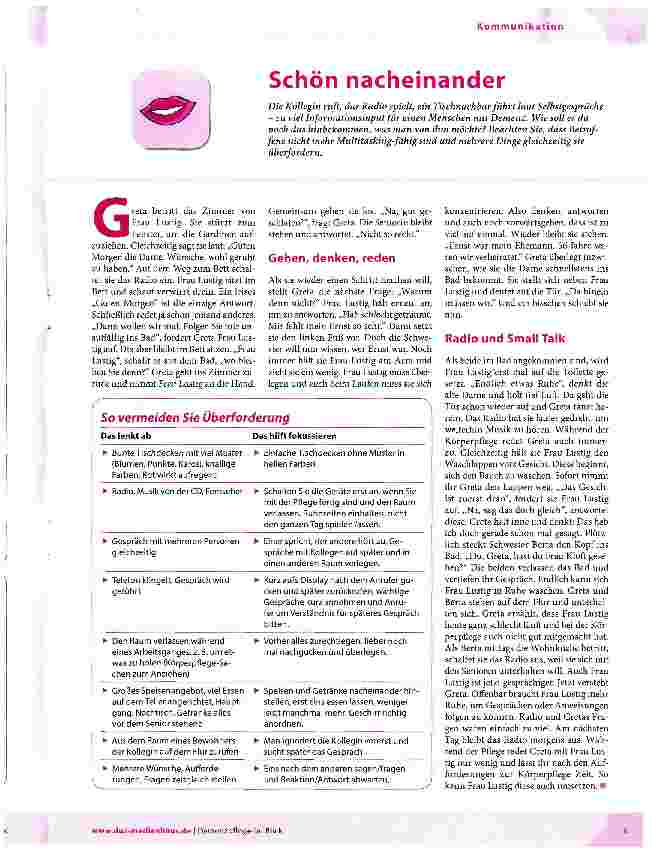 Vorschauseite 1: Schön nacheinander