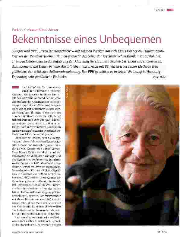 Vorschauseite 1: Bekenntnisse eines Unbequemen