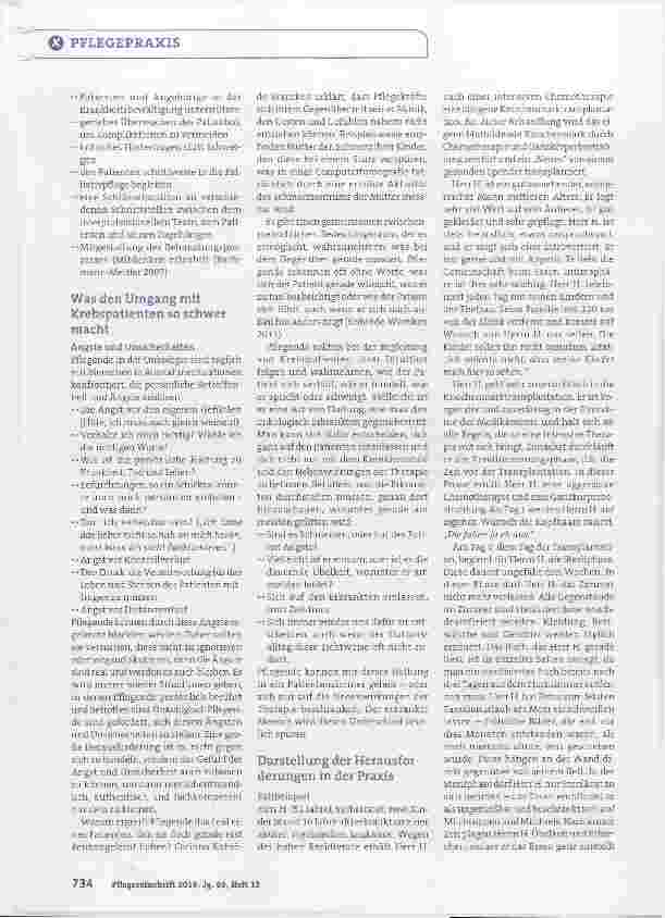 Vorschauseite 2: Onkologische Patienten begleiten