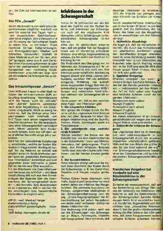 Vorschauseite 2: Zur postkoitalen Empfängnisverhütung
