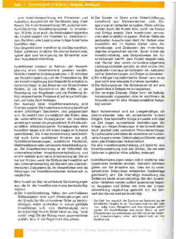 Vorschauseite 2: Investitionsrechnung. Ein Beitrag zur unternehmerischen Investitionsentscheidung in der Anästhesie
