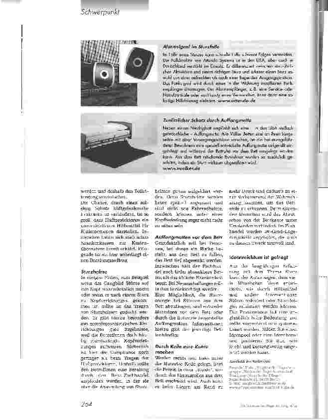Vorschauseite 5: SturzpräventionHilfreiche Sturzvermeider