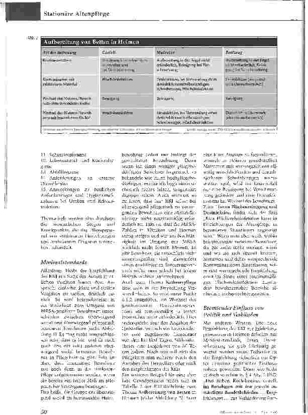 Vorschauseite 3: Dringend empfohlen:Infektionsprävention in HeimenDie RKI-Richtlinie in der Praxis