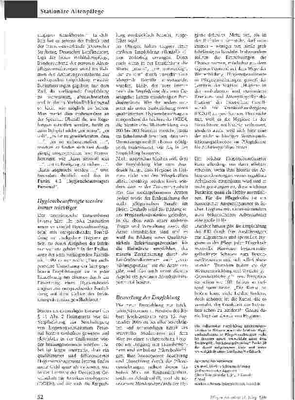 Vorschauseite 4: Dringend empfohlen:Infektionsprävention in HeimenDie RKI-Richtlinie in der Praxis