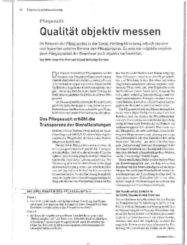Vorschauseite 1: Qualität objektiv messen