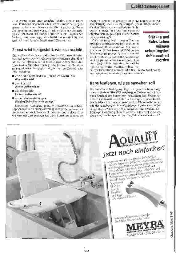 Vorschauseite 5: Muß es immer DIN ISO sein? Qualitätsentwicklung und -sicherung ambulanter Dienstleistungen