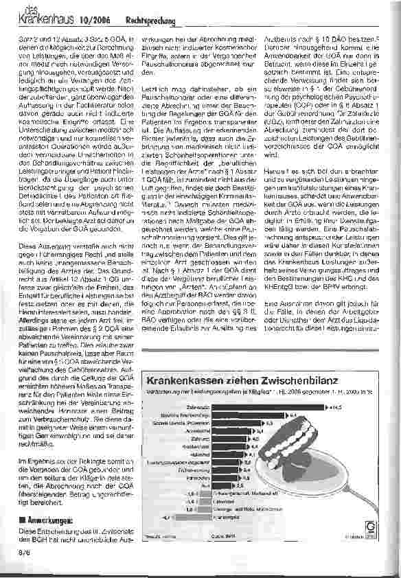 Vorschauseite 2: Abrechnung von kosmetischen Eingriffen