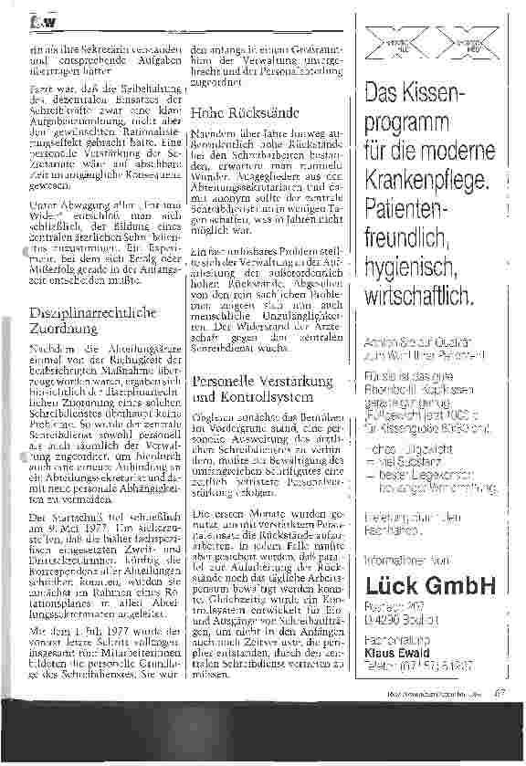 Vorschauseite 2: Rationalisierung der ärztlichen Schreibarbeiten