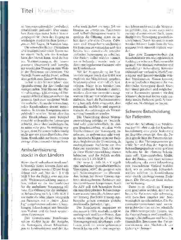 Vorschauseite 2: Mehr Wahlfreiheit