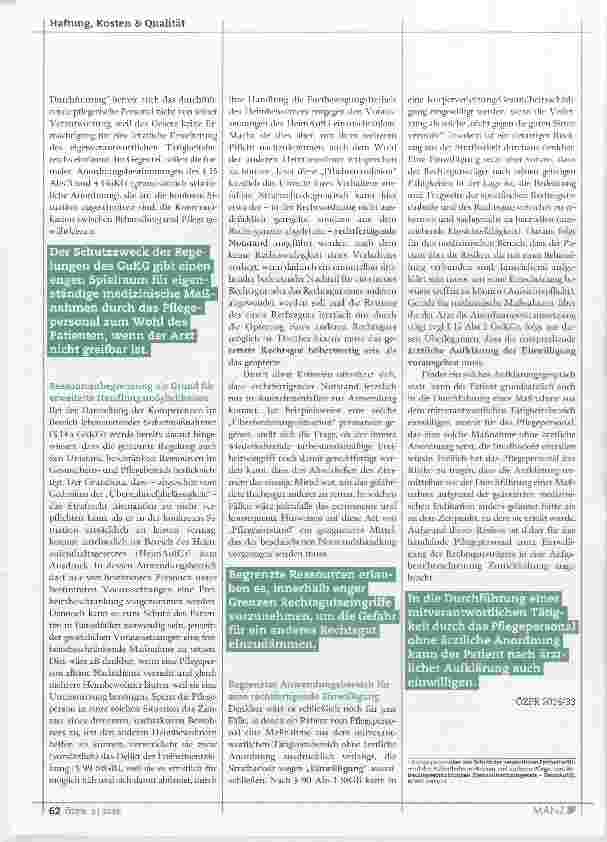 Vorschauseite 3: Eingeschränkte Strafbarkeit bei Kompetenz-überschreitung zum Wohl des Patienten