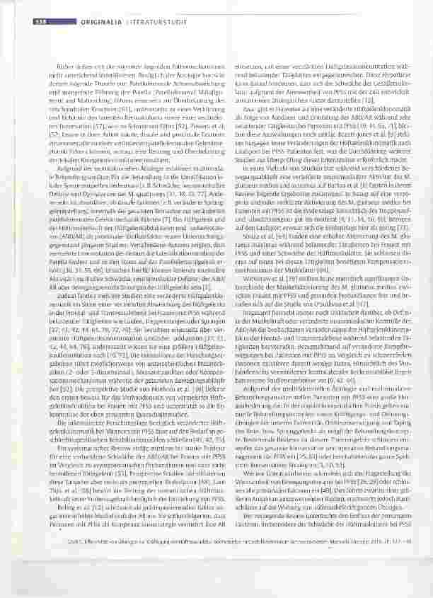 Vorschauseite 2: Effektivität von Übungen zur Kräftigung der Hüftmuskulatur bei Patienten mit patellofemoralem Schmerzsyndrom