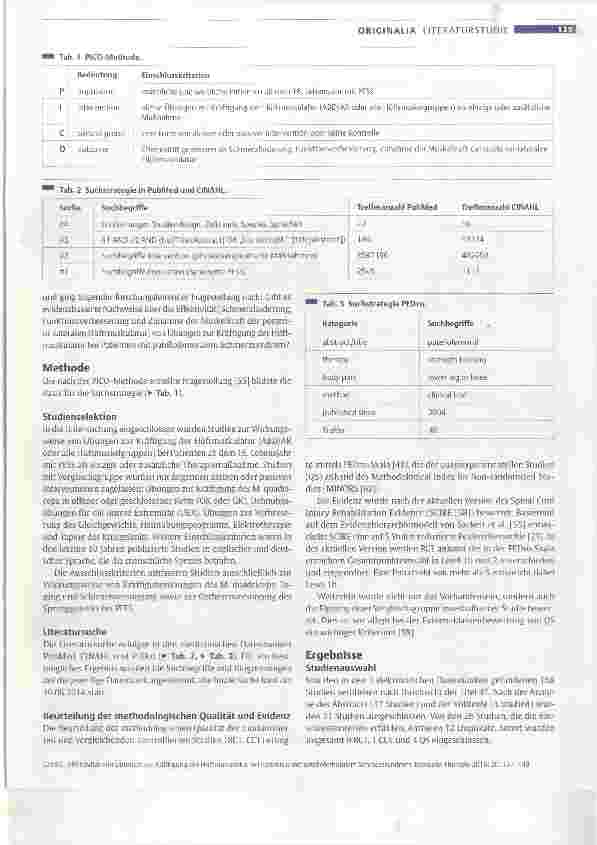 Vorschauseite 3: Effektivität von Übungen zur Kräftigung der Hüftmuskulatur bei Patienten mit patellofemoralem Schmerzsyndrom