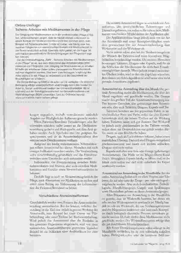 Vorschauseite 5: Medikamente richtig stellen und verabreichen