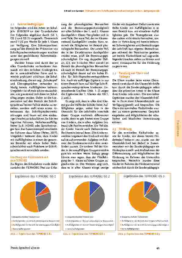 Vorschauseite 2: Prävention von Schriftspracherwerbsstörungen in der 1. Jahrgangsstufe