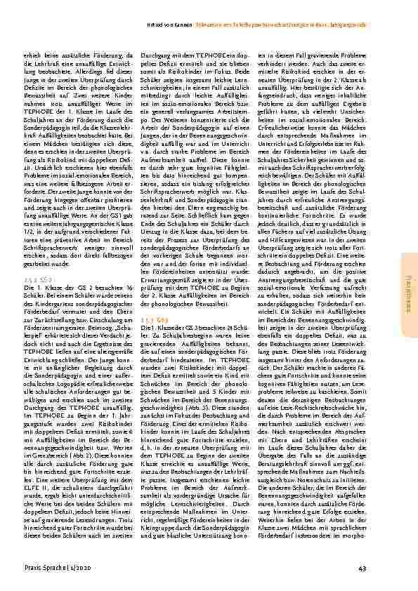 Vorschauseite 4: Prävention von Schriftspracherwerbsstörungen in der 1. Jahrgangsstufe