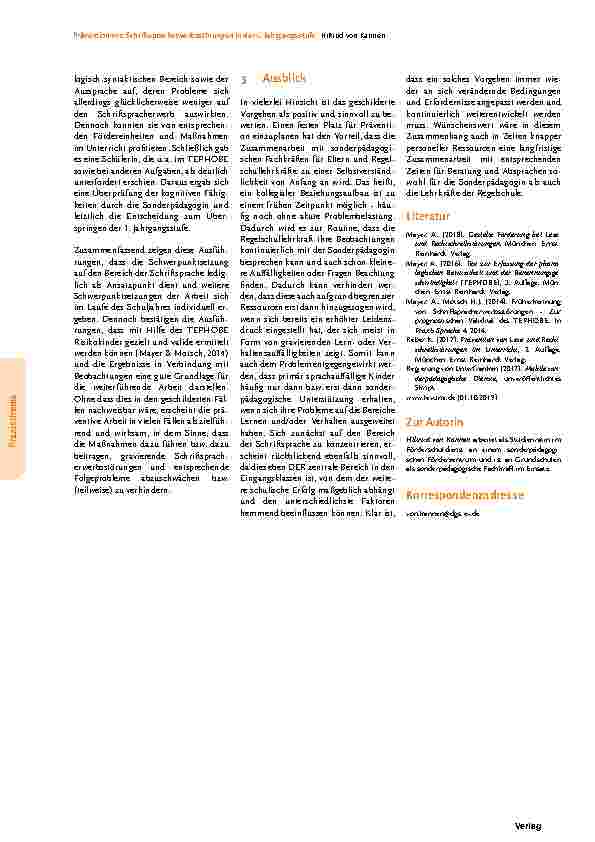 Vorschauseite 5: Prävention von Schriftspracherwerbsstörungen in der 1. Jahrgangsstufe