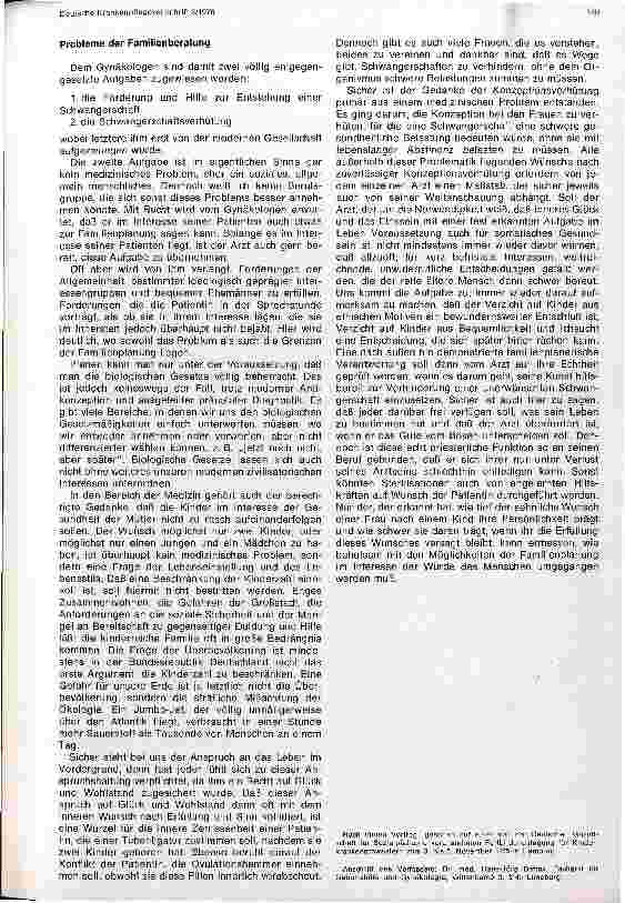 Vorschauseite 3: Probleme der Schwangerschaftsverhütung und Familienplanung