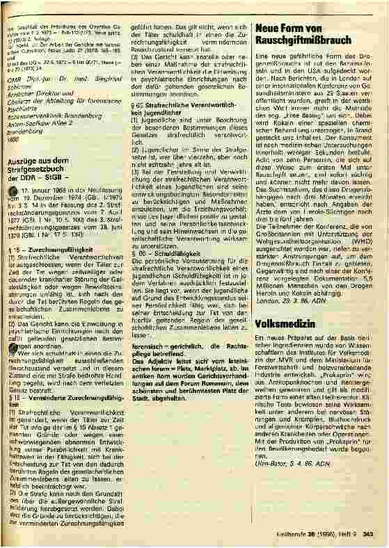 Vorschauseite 3: Einige Aufgaben der forensischen Psychiatrie