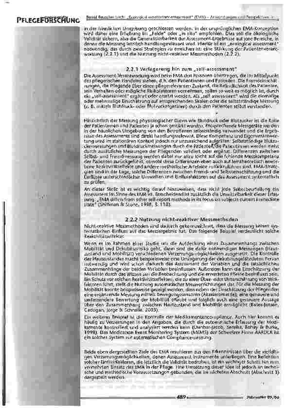 Vorschauseite 3: Ecological momentary assessment (EMA)