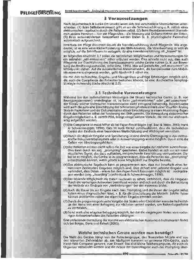 Vorschauseite 4: Ecological momentary assessment (EMA)