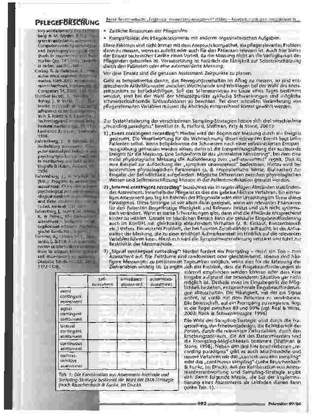 Vorschauseite 6: Ecological momentary assessment (EMA)