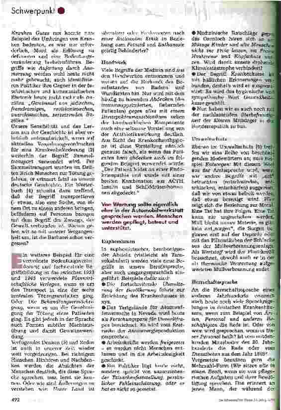 Vorschauseite 2: Mit wachen Sinnen ... Sprache hygienisch pflegen Von unserer Alltagssprache in Beruf und Gesellschaft
