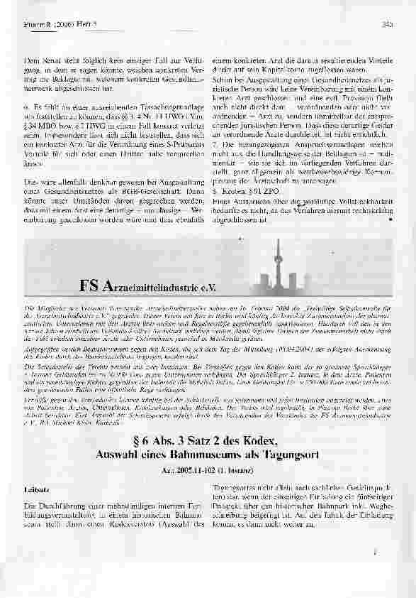 Vorschauseite 3: Werbevertrag zwischen Pharmahersteller und Gesundheitsnetz unter Beteiligung von Ärzten