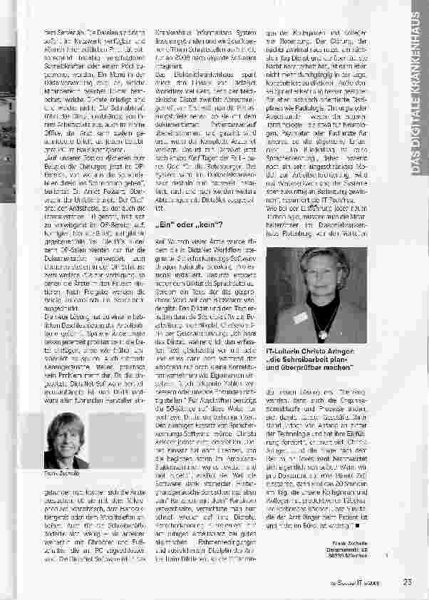 Vorschauseite 2: Das Tonband hat ausgedientEinsatzszenarien von Digitalem Diktat und Spracherkennung im Krankenhaus