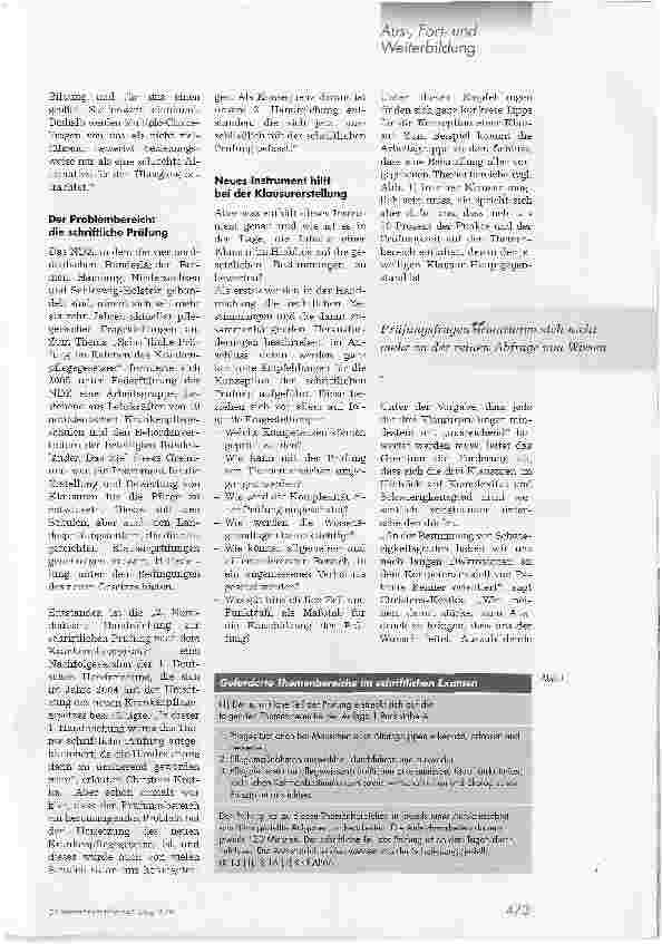 Vorschauseite 2: Check fürs Schriftliche