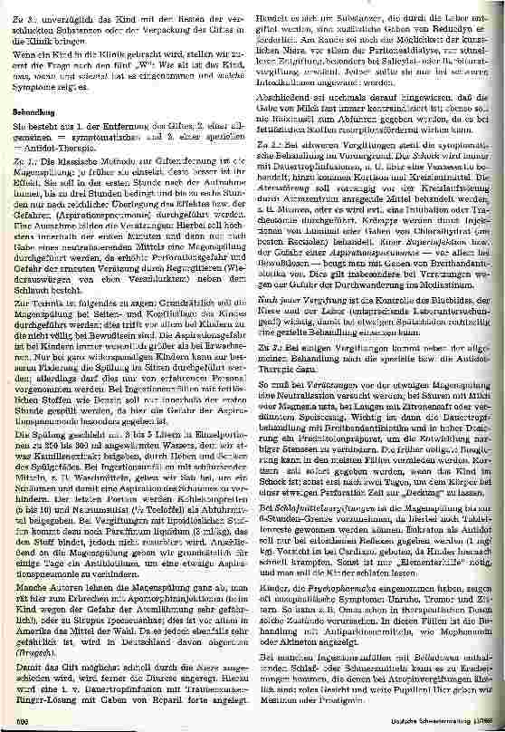 Vorschauseite 2: Vergiftungen im Kindesalter