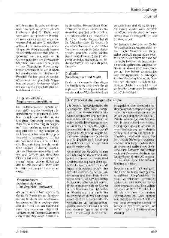 Vorschauseite 2: Diakonie will Anwalt sein