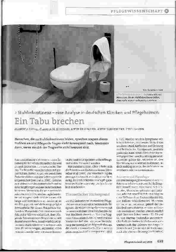 Vorschauseite 1: Ein Tabu brechen