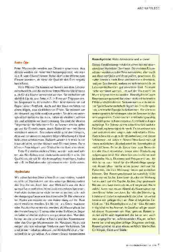 Vorschauseite 2: Das Arbeitsmaterial in der Aromapflege