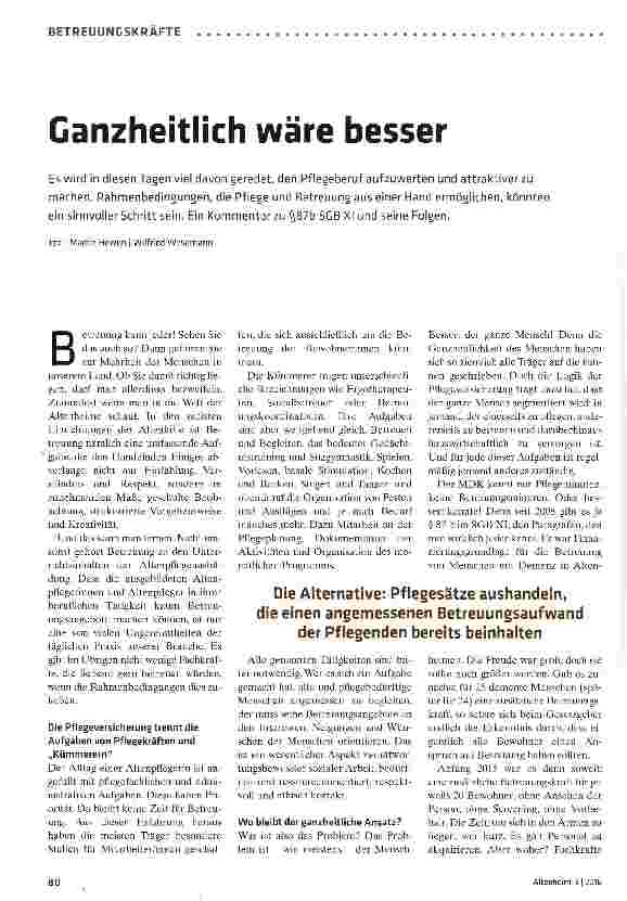 Vorschauseite 1: Ganzheitlich wäre besser