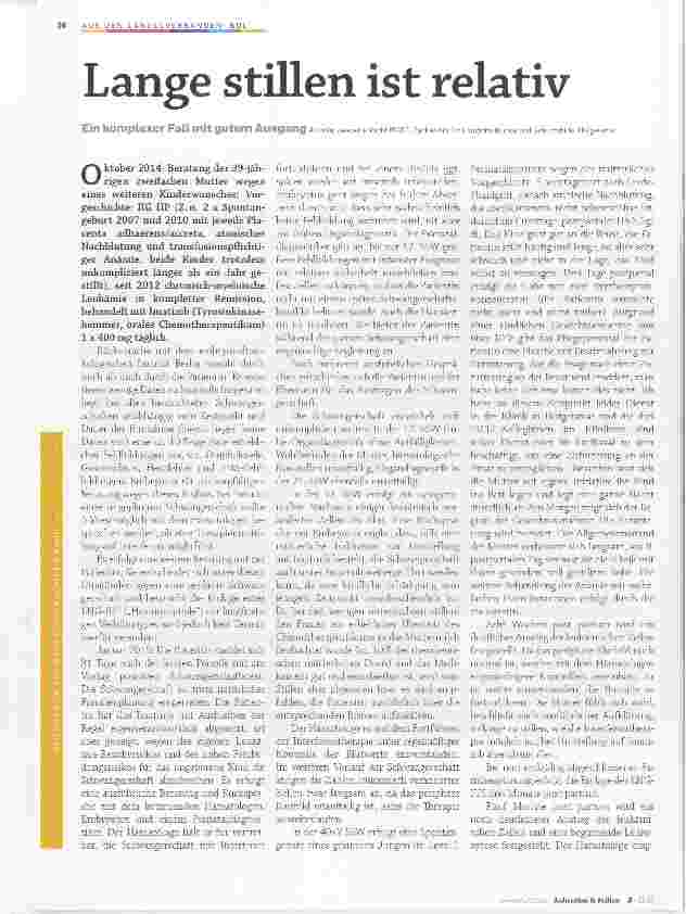 Vorschauseite 1: Lange stillen ist relativ