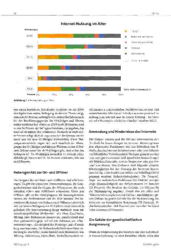 Vorschauseite 2: Mediennutzung im Alter -sind ältere Personen offline?