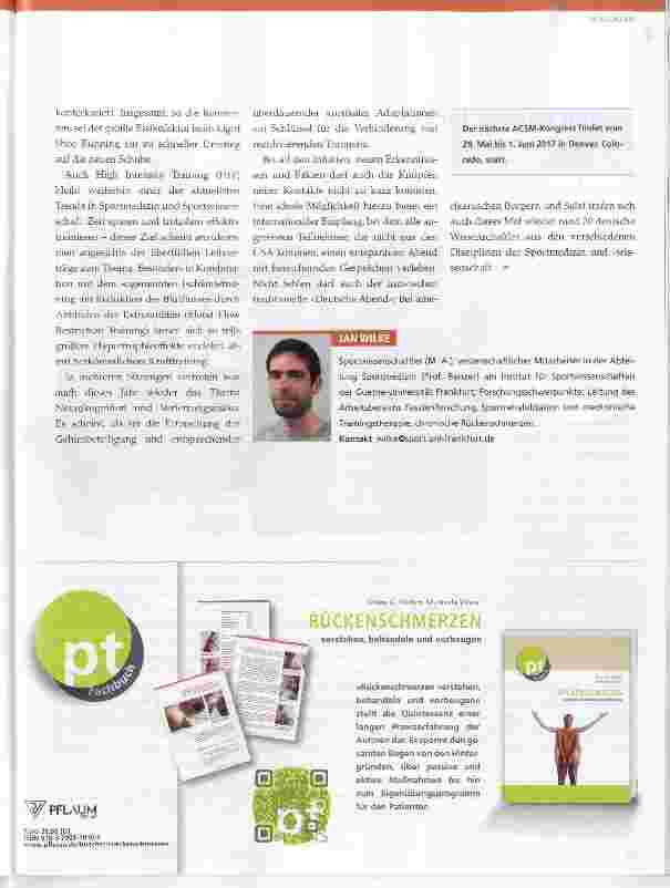 Vorschauseite 2: Neue Entwicklungen in der Sportmedizin