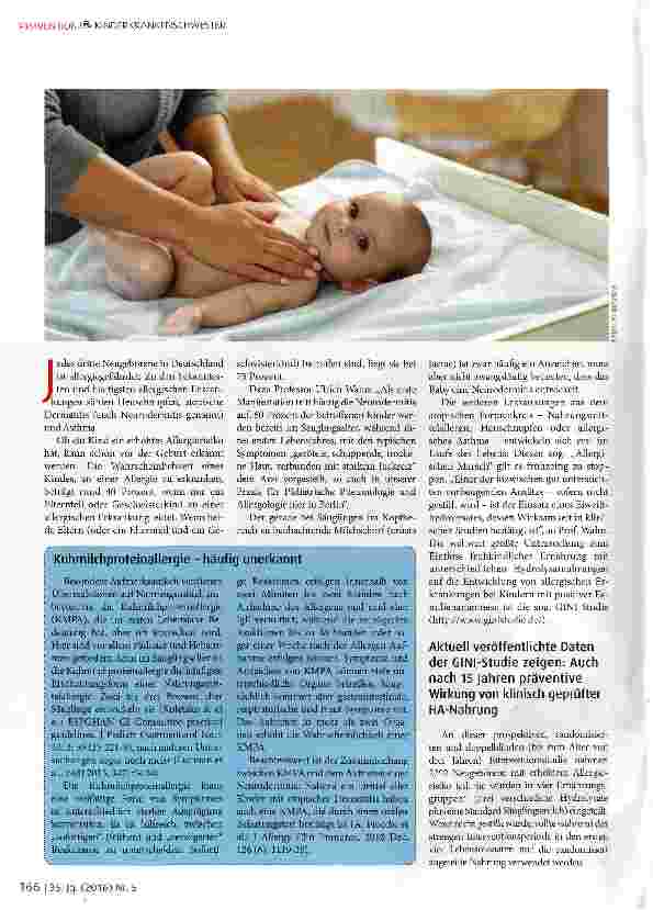 Vorschauseite 2: Neue Chancen bei Allergierisiko: Prävention durch Stillen, HA-Nahrung und Pflege von Anfang an