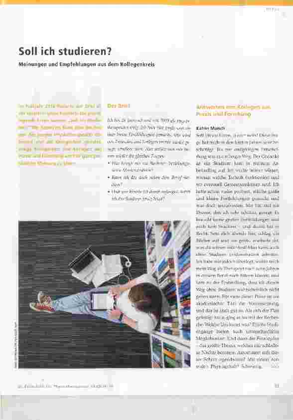 Vorschauseite 1: Soll ich studieren?