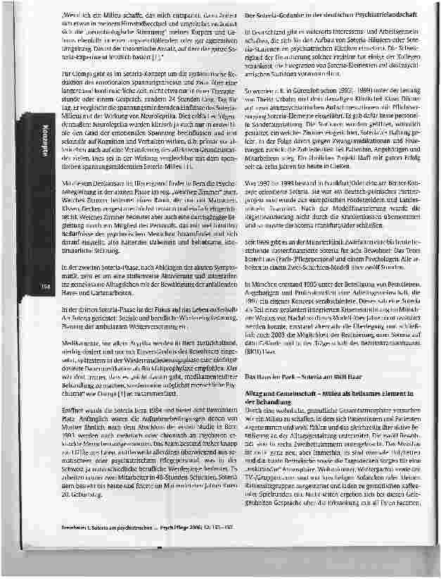 Vorschauseite 2: Soteria am psychiatrischen Krankenhaus